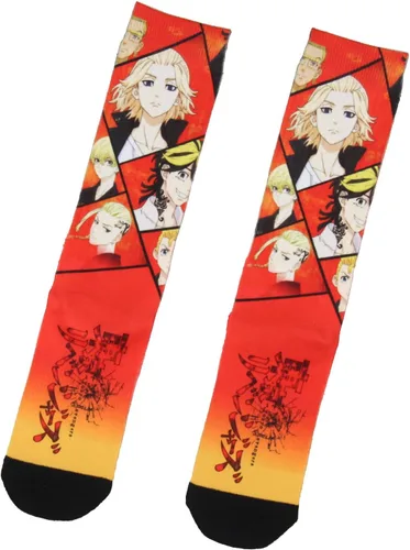 Vista 2 de Bioworld Tokyo Revengers Crew Calcetines para hombres y mujeres manga anime sublimados calcetines 1 par, Varios