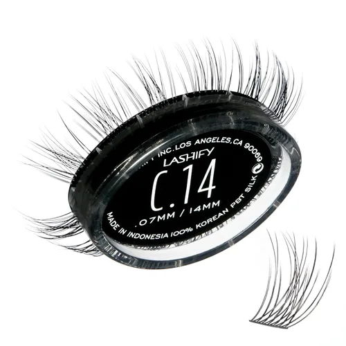 Vista 11 de Lashify Curl - Extensiones de pestañas Gossamer DIY de 0.394 pulgadas, color negro, pestañas postizas fáciles para un aspecto natural