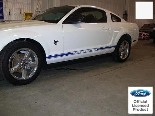 Vista 10 de Ford Mustang GT Rocker Panel Puerta Lateral Calcomanías Negro (Brillo) - RU - CB
