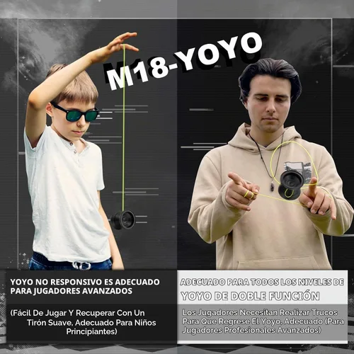 Vista 5 de Yoyo de metal de modo dual W07: yoyo sensible y no sensible