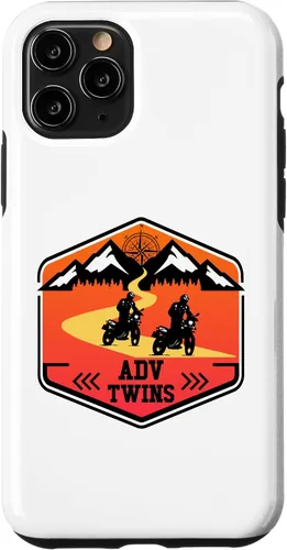 Vista 13 de iPhone 12 mini Adv Twins Riders Motorcycle Biker Off-Road Brother Sister Case