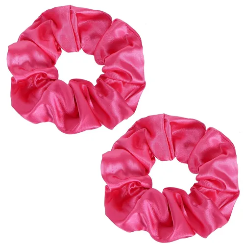Vista 8 de Coleteros de seda de color verde oscuro para dormir, para mujeres y niñas, bandas elásticas de satén sedoso de morera grande, sin daños, accesorios