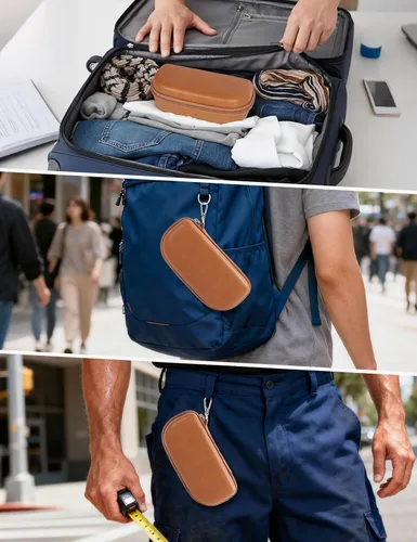 Vista 6 de WOMACO Estuche rígido para lentes de sol Rayban Meta Glasses Charge Case, accesorios para lentes inteligentes, estuche de viaje doble para gafas