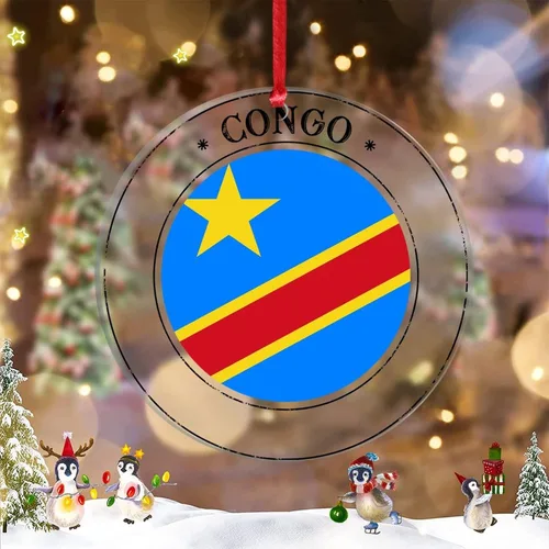 Vista 12 de Adornos de Navidad de Bolivia 2022, adorno de bandera de Bolivia para decoración de árbol de Navidad, recuerdo de ciudad de campo de Bolivia