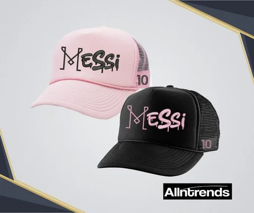 Vista 6 de ALLNTRENDS Miami 10 Trucker Hat Miami Soccer Gorra bordada