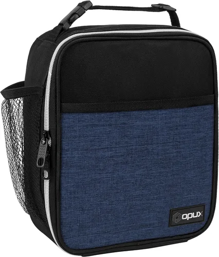 Vista 25 de OPUX lonchera aislada de alta calidad Bolsa de almuerzo escolar suave hermética para niños y niñas Durable y reutilizable como lonchera de Negro