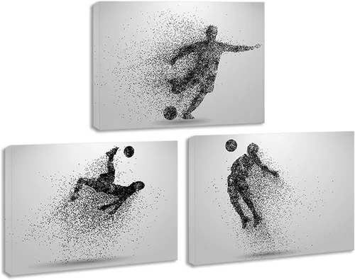 Vista 13 de Juego de 3 impresiones artísticas en lienzo de baloncesto, pósteres de baloncesto enmarcados, decoración de sala deportiva para hombres, niños