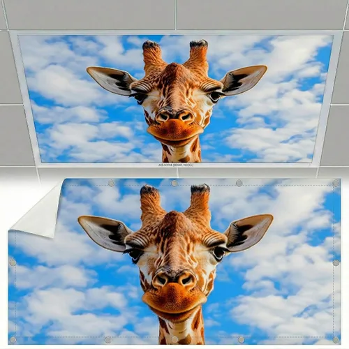 Vista 12 de Cubiertas de luz fluorescente para luces de techo, cubierta magnética de nube para lámparas fluorescentes o LED de 2 pies x 4 pies para aula, hogar