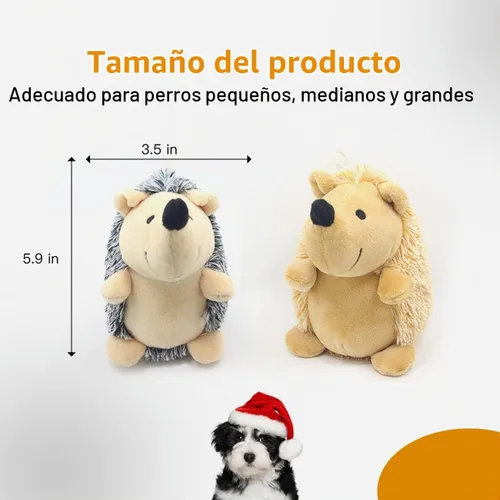 Vista 7 de CPYOSN Juguetes Chirriantes para Perros, Juguetes de Peluche Rellenos Crujientes Duraderos para Masticar para Perros, para la Dentición
