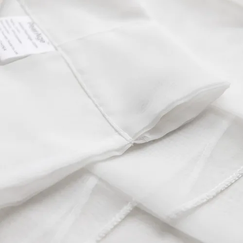 Vista 6 de PearAge Cortinas traslúcidas con cenefa para sala de estar, cenefa para ventanas de granja, cortinas festoneadas a medida con bolsillo para barra
