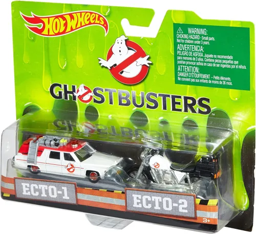 Vista 2 de Hot Wheels Ghostbusters - Figura fundida a presión a escala 1:64 (paquete de 2)