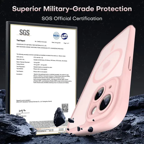 Vista 893 de TOCOL Funda para iPhone 11, compatible con Magsafe, protección completa de cámara, imanes integrados, protección contra caídas, funda translúcida