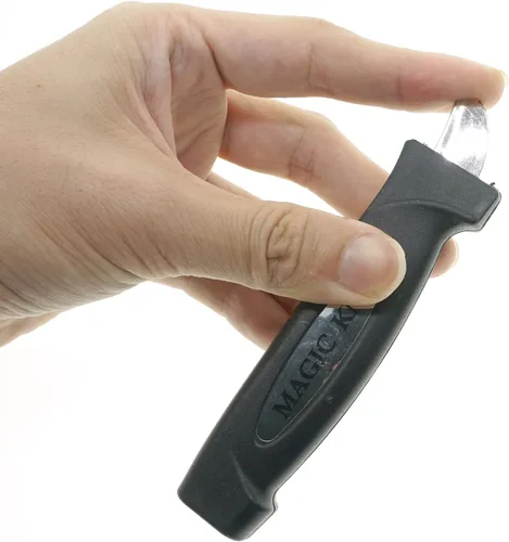 Vista 6 de Cooplay Cuchillo falso retráctil, 3 piezas, daga de plástico, accesorios de truco, accesorios clásicos de broma divertida, broma divertida