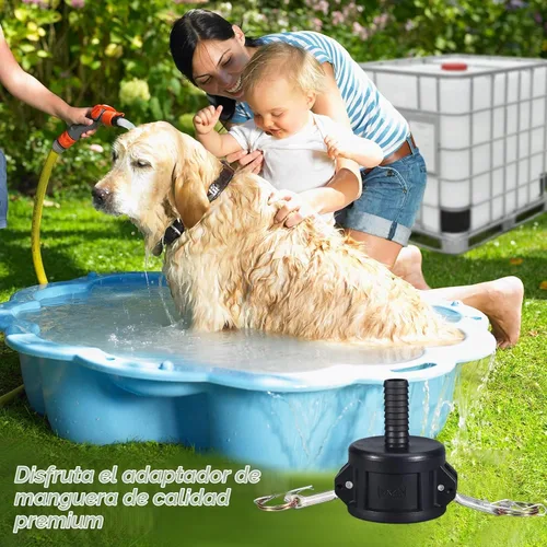 Vista 3 de Accesorios de bolsa IBC de 275 y 330 galones, ajuste de bloqueo de leva, adaptador de drenaje de tanque para manguera de jardín, accesorios Camlock