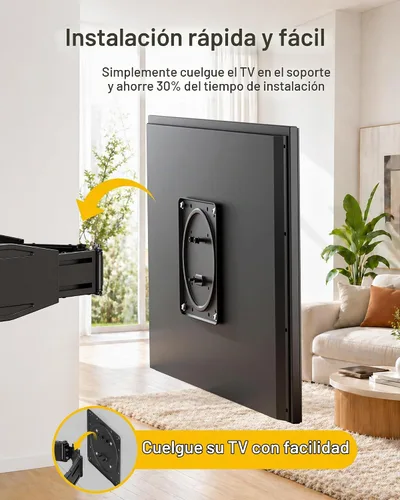 Vista 8 de monTEK 1.1" Ultra Slim Full Motion TV Wall Mount for 23-43 Inch TVs