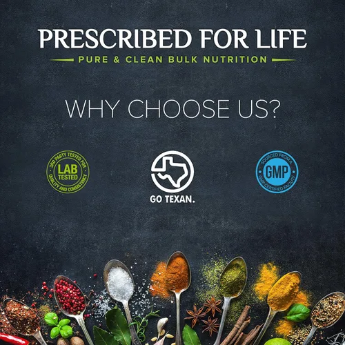 Vista 3 de Prescribed For Life Polvo de fruta de monje 40% Extracto de polvo de fruta Lo Han Guo Edulcorante sin calorías apto para dieta cetogénica