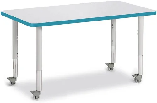 Vista 35 de Jonti-Craft Berries 6478JCM180 - Mesa de actividades rectangular, altura M (20-31 pulgadas de altura ajustable, móvil), 24 x 36 pulgadas