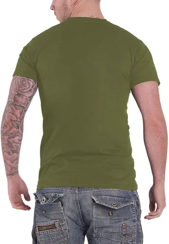 Vista 2 de Camiseta Nirvana Reformant Incesticide Band Logo oficial para hombre verde