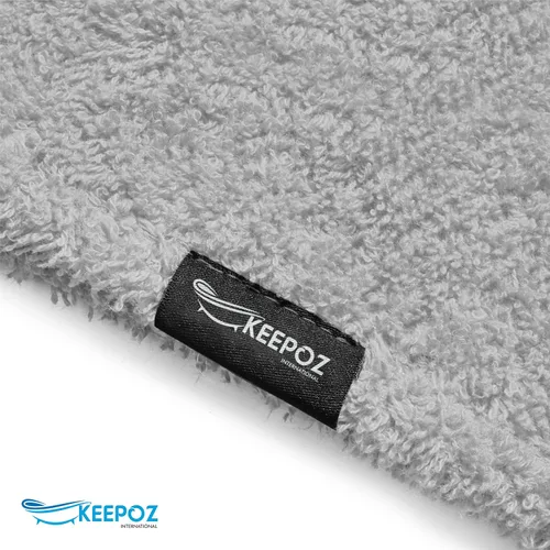 Vista 4 de KEEPOZ Toalla para el cabello de secado rápido, 100% algodón, súper absorbente, turbante para la cabeza para mujeres con botón, productos