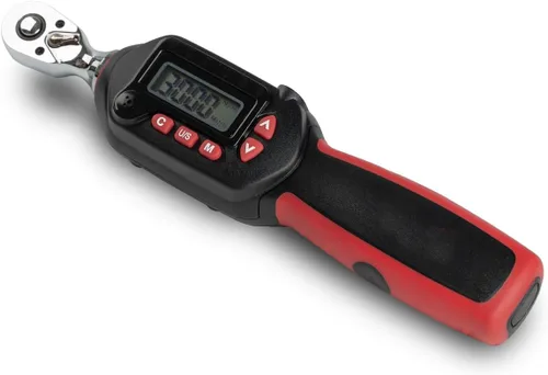 Vista 20 de Llave dinamométrica digital de 1/2 pulgada Tapha Tools, rango de torque 7.4-147.5 ft-lb (10-200 N-m), precisión ±2%, notificación LED y timbre