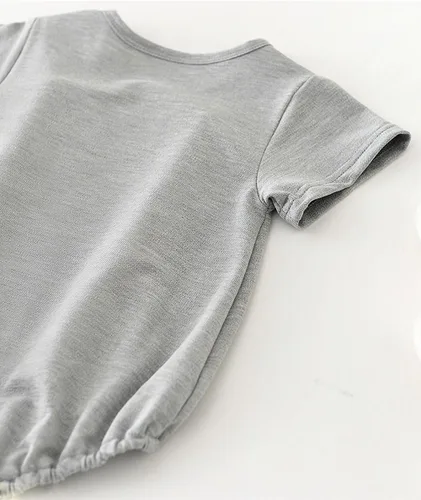 Vista 4 de Enfants Chéris Mameluco de burbujas de manga corta para bebé, niño y niña, ropa de verano