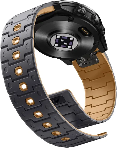 Vista 11 de Bandletic Magnético Compatible con Garmin Instinct 2 Correa de Reloj - Correa de Silicona de Ajuste Rápido de 22mm para Fenix 8 E 47mm/7 6 Pro/5