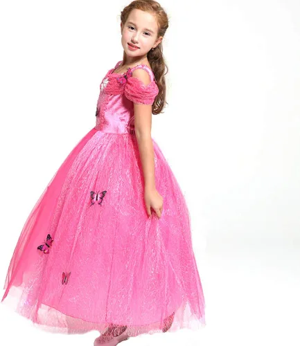 Vista 3 de Disfraz de princesa OBPIN para Navidad, Halloween, cumpleaños, juego de rol, disfraz de cosplay para niñas pequeñas