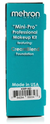Vista 4 de Kit de maquillaje profesional Mehron Mini-Pro para estudiantes (Medio oscuro/Oscuro)