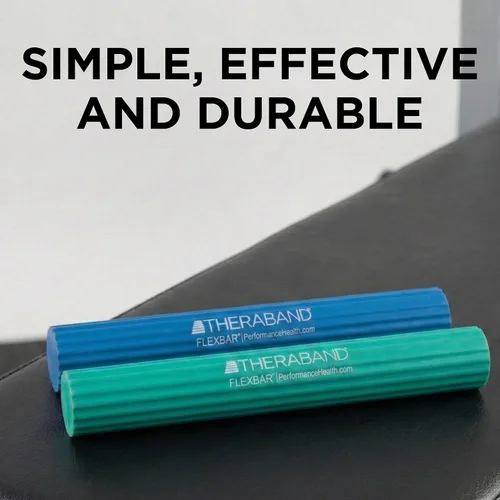 Vista 4 de THERABAND FlexBar, Resistance Bars for Tennis Elbow & Grip Strength, Color-Coded Therapy Bars for Tendonitis & Golfer’s Elbow