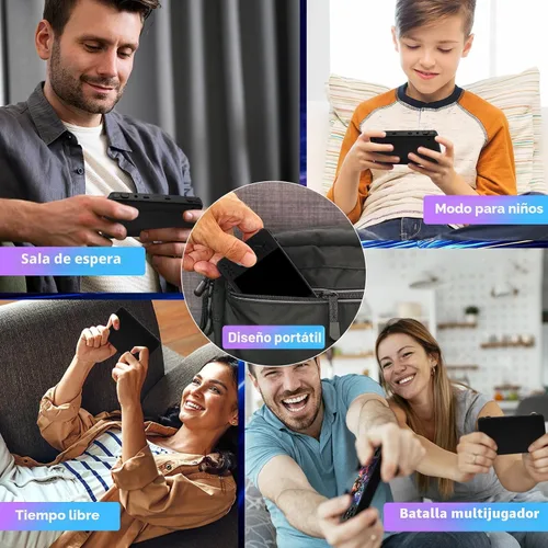 Vista 7 de Consola de juego portátil XF40H mejorada, consola de juegos retro con juegos clásicos precargados y múltiples emuladores, pantalla IPS HD 4K de 4.0