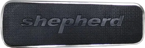 Vista 6 de Shepherd Hardware 3314 Cuña de puerta de níquel satinado con agarre de base de goma antideslizante