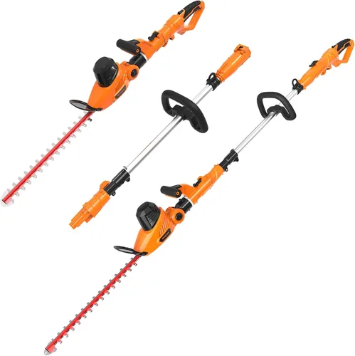 Vista 7 de GARCARE - Cortasetos eléctrico con cable con barra de extensión de 18 pulgadas