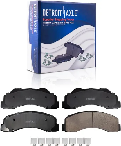 Vista 21 de Detroit Axle - Rotores de freno para Ford 2013-2019 Explorer Taurus Flex Lincoln MKT MKS, rotores de freno de disco ranurados perforados de repuesto