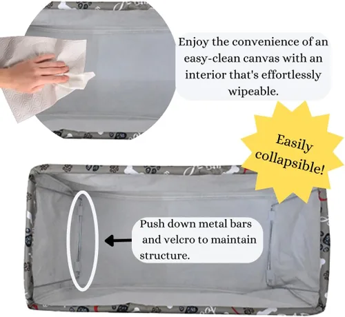 Vista 441 de NGIL Bolsa de comestibles reutilizable extra grande plegable de gran tamaño para comestibles, almacenamiento, picnic, playa, Bronco-negro occidental