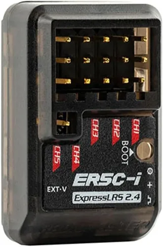 Vista 4 de RadioMaster ER5C-i 2.4GHz ELRS PWM Receptor RadioMaster RC 5CH ExpressLRS 2.4GHZ PWM Receptor para superficies RC (HELIDIRECT)