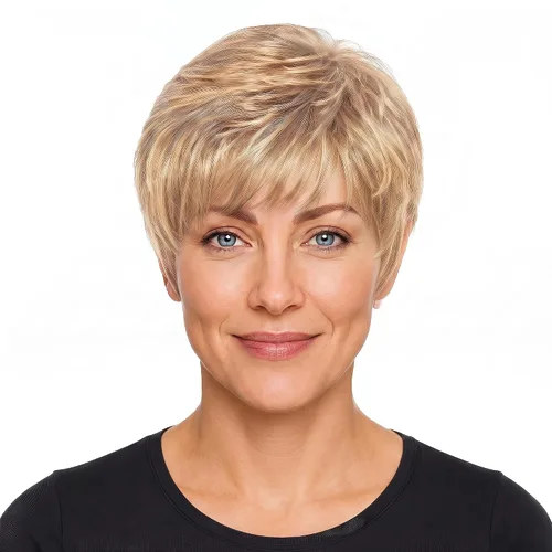 Vista 16 de Raquel Welch Winner Pixie Wig SS8/25 - Peluca transpirable y cómoda con memoria, peluca lista para usar todos los días, aspecto natural, fibras