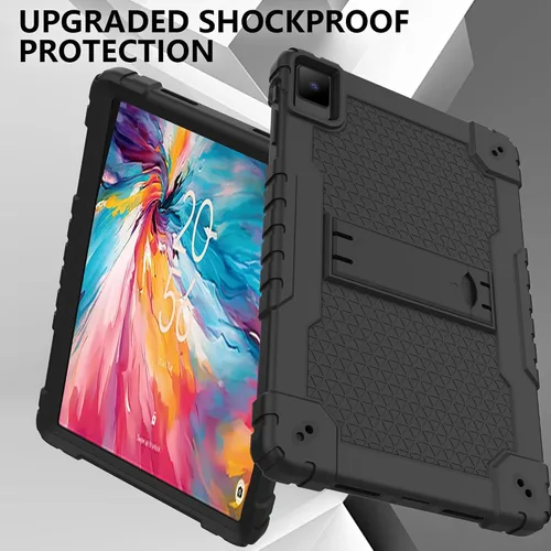 Vista 5 de Mignova - Funda para tablet TCL Tab Pro 5G, soporte giratorio integrado, correa de hombro, correa de mano, híbrida a prueba de golpes, para niños