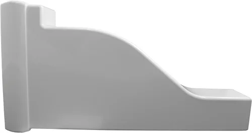 Vista 2 de Weatherables Tapa de acabado para pérgola – Tapa de vinilo blanco para un aspecto acabado, hecha para poste verdadero de 1.5 x 5.5 pulgadas