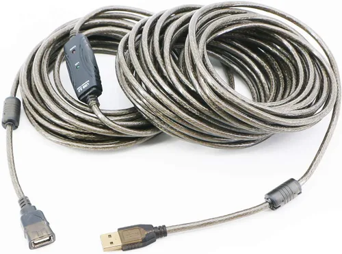 Vista 7 de Cable de extensión USB 2.0 A macho a hembra de alta velocidad 480 Mbps (30 pies)