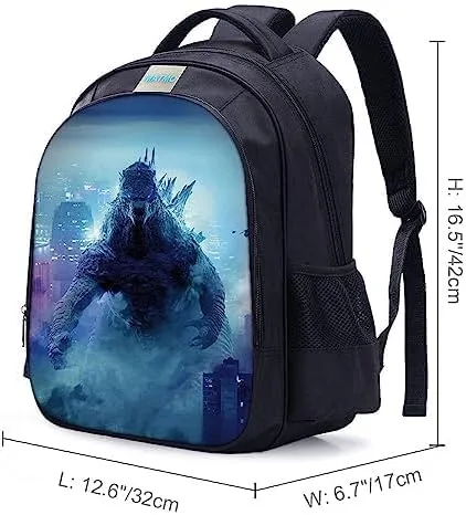 Vista 2 de MATMO Mochila de fútbol para niños, mochila con estampado de fútbol, mochila escolar con patrón de fútbol, Mochila 23-4, dibujos animados