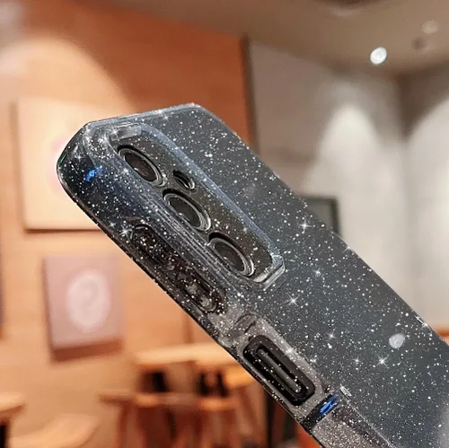 Vista 5 de MINSCOSE Funda compatible con Samsung Galaxy A14 5G, bonita funda delgada con purpurina fina, a prueba de golpes, de TPU para mujeres y niñas