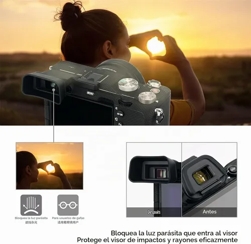 Vista 5 de Extended A7C Eyecup for Sony Alpha 7C Only(Not Fit A7C II, A7CR)