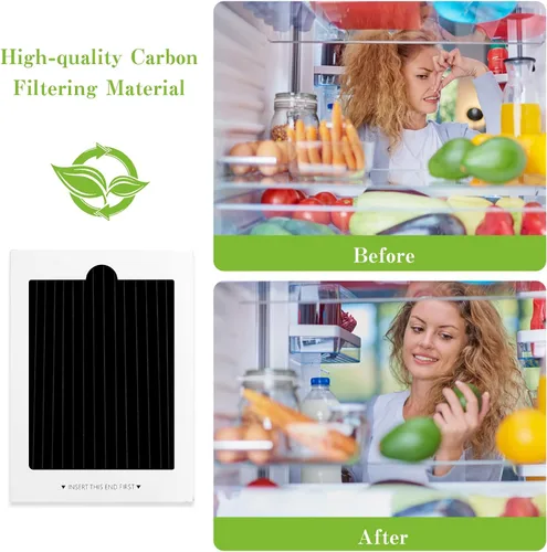 Vista 4 de SEISSO Filtro de aire de repuesto para refrigerador compatible con Frigidaire PAULTRA Pure Air Ultra 242047801, 242047804, 241754002, 241791601