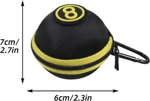 Vista 3 de Scott Edward Billiard Cue Ball, Standard Table Practice Training Ball for America Pool Eight Balls 57.2mm/2.25in Diameter, Billiard