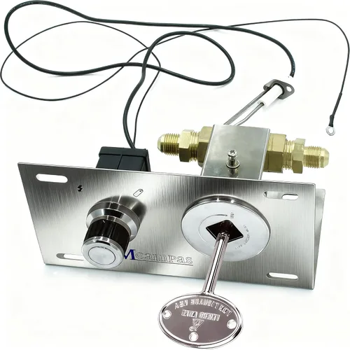 Vista 8 de Kit de Encendido para Hoguera con Encendido por Chispa de Botón Pulsador, Válvula de Cierre de 1/2" y Llave de 3", Compatible con Propano y Gas