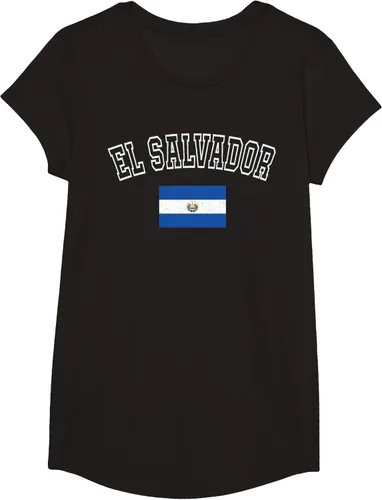 Vista 6 de Camiseta vintage con diseño de la bandera de El Salvador
