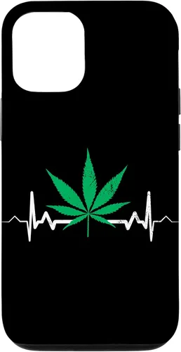 Vista 28 de Weed Heartbeat Pot Cannabis Leaf Marijuana 420 Stoner Gift Case for iPhone 17