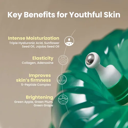 Vista 4 de AXIS-Y Suero de Colágeno Vegano para Ojos - K Beauty Ácido Hialurónico Triple y Suero de Colágeno con Péptidos Mejora la Elasticidad de la Piel