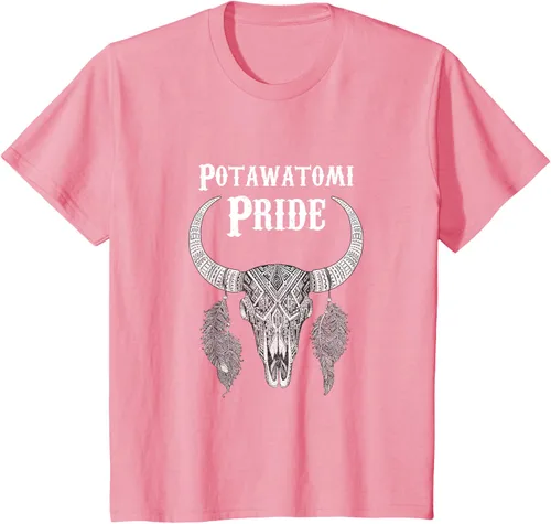 Vista 59 de Potawatomi Pride Tribe Native American Indian Buffalo Camiseta