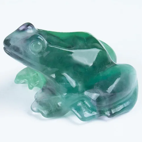 Vista 9 de Figuras de rana de cristal, estatua de rana de dinero de zoisita de rubí, decoración de escritorio para oficina en casa, regalos de suerte